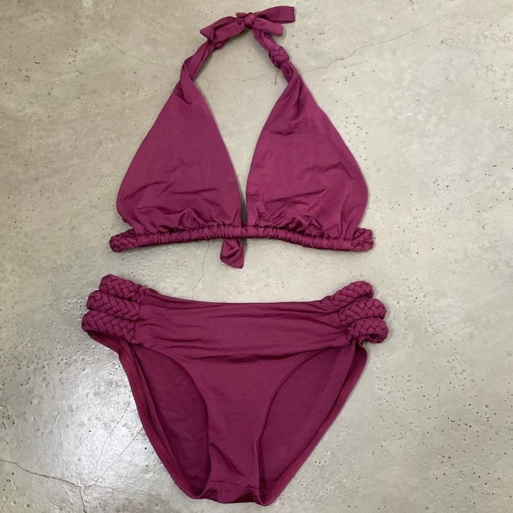 Vitamin A Bikini Set Braided Triangle top & bottoms